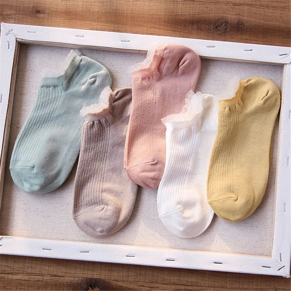 Сезон весна-лето; носки с пупырчатым носком; женские кружевные красивые хлопковые носки; удобные носки из хлопка; короткие носки-башмачки