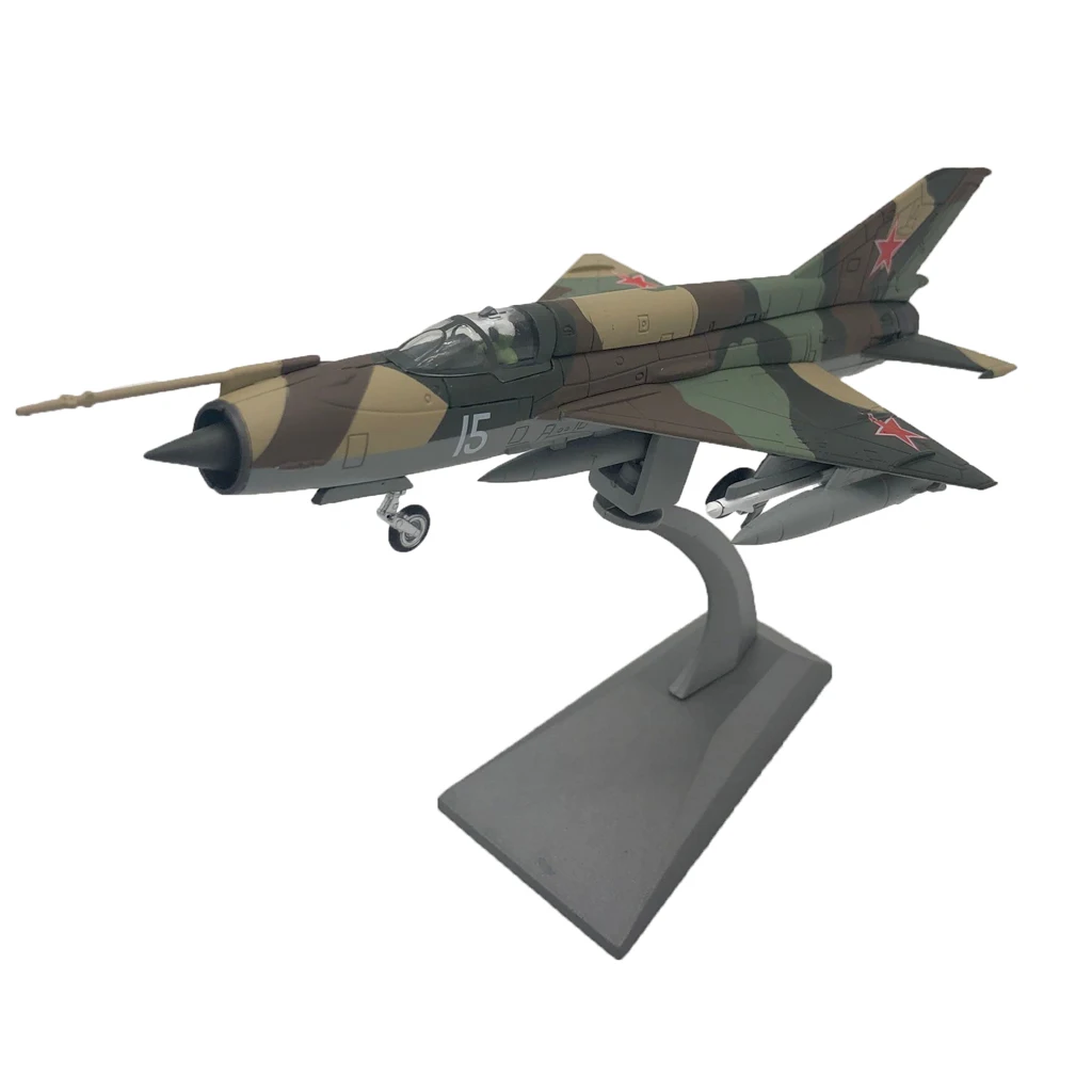 1:72 Scale MIG-21 Fighter Aircraft Helicopter Model Diecast Military Vehicel Home Decoration