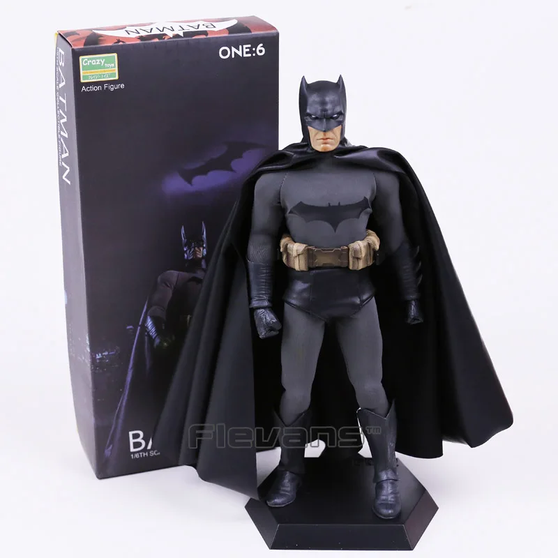 Сумасшедшие игрушки DC Бэтмен настоящая одежда 1/6th масштаб коллекционные фигурки ПВХ Модель игрушка - Цвет: box