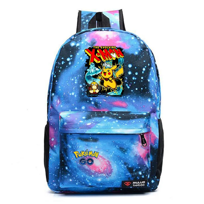 photo colour Mochilas модный рюкзак Pokemon Go, рюкзак для студентов, рюкзак для компьютера, школьные сумки, большая Вместительная дорожная сумка для ноутбука - Цвет: photo colour