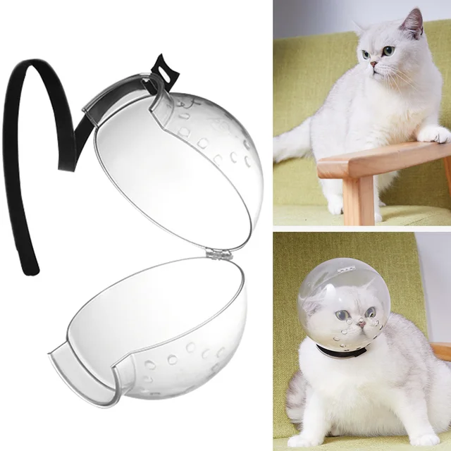 Anti Licking Grooming Mask Protective Space Hood Cat Muzzle Cat Grooming Supplies Bath Grooming Anti Bite