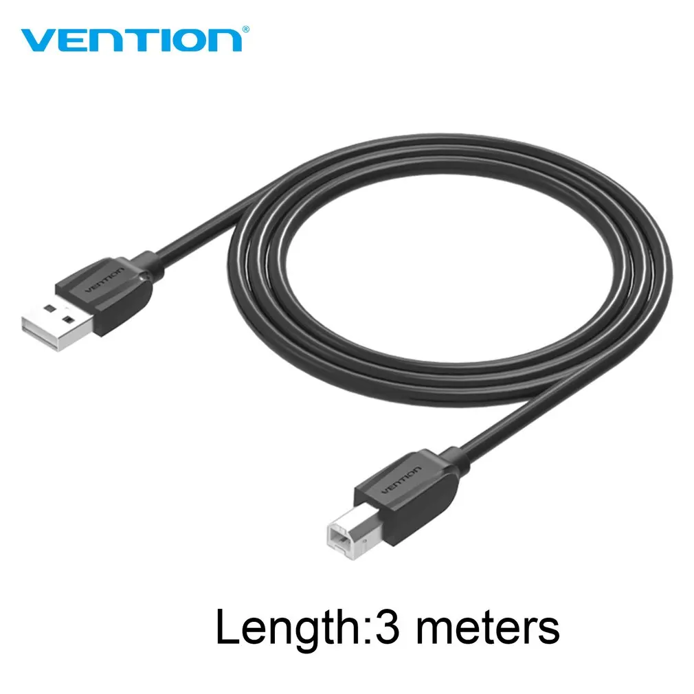 Vention A59 USB2.0 кабель для принтера супер высокая скорость USB2.0 папа-папа принтер порт кабель для передачи данных черный