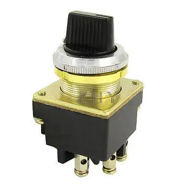 380V 6A 220V 8A 127V 10A 3-Терминал 1NO 1NC 3 позиции Селекторное управление переключателя
