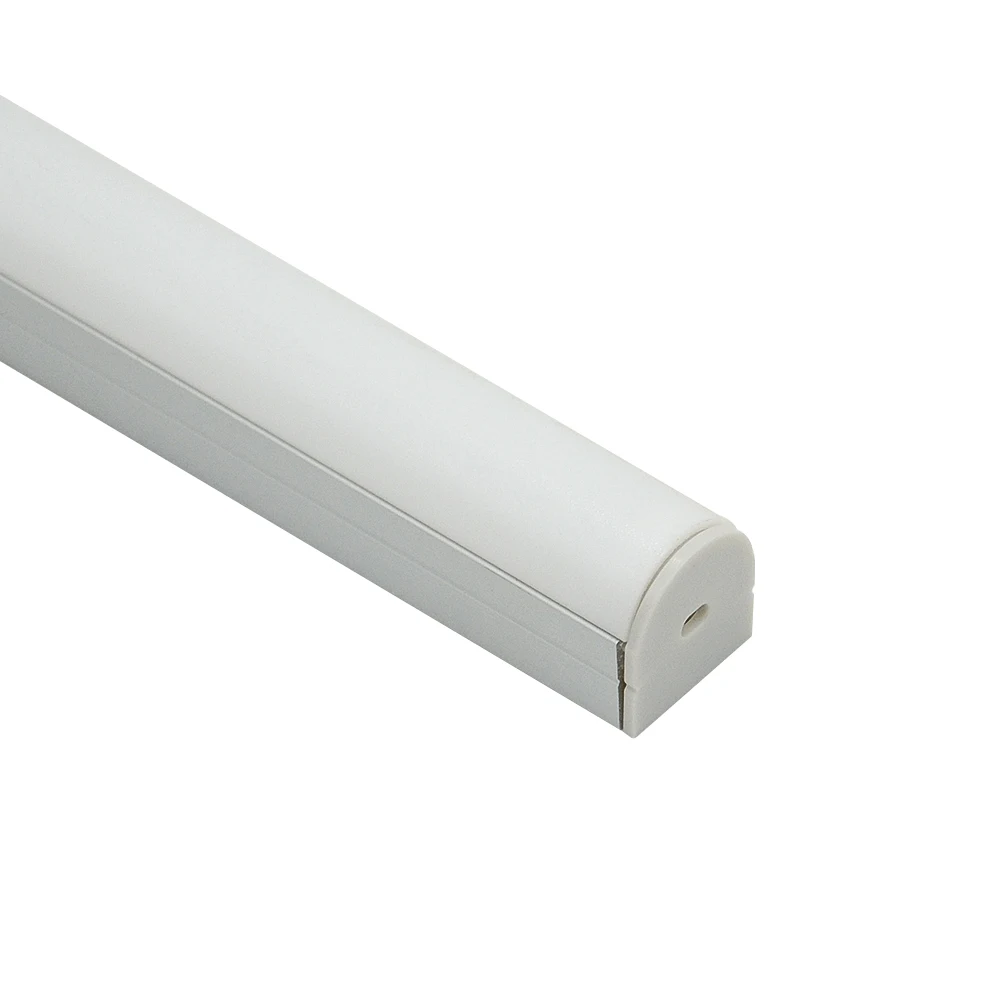Aluminium channel bar lighting Gypsum Wall with OVAL diffuser in kitchen cabine for Led Strip decorative ceiling