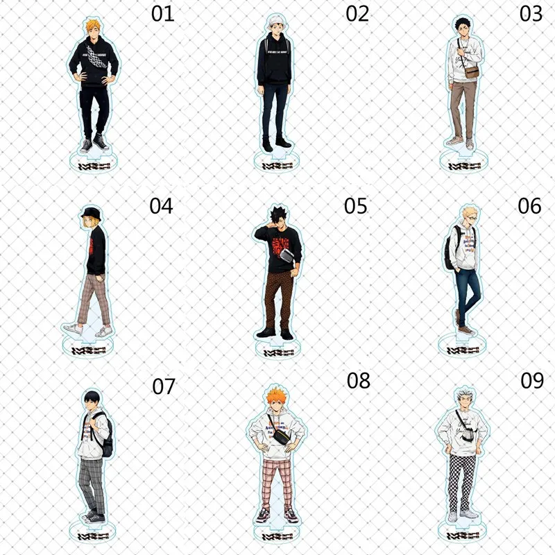 

1Pc Anime Haikyuu!! Plate Holder Stand Figures Models Volleyball Teenagers Figures Model Plate Acrylic Desk Stand Decoration