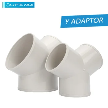 

OFENQI Y type duct ventilation system duct plastic 3 way connector hose plastic ABS Y adaptor 100mm 150mm