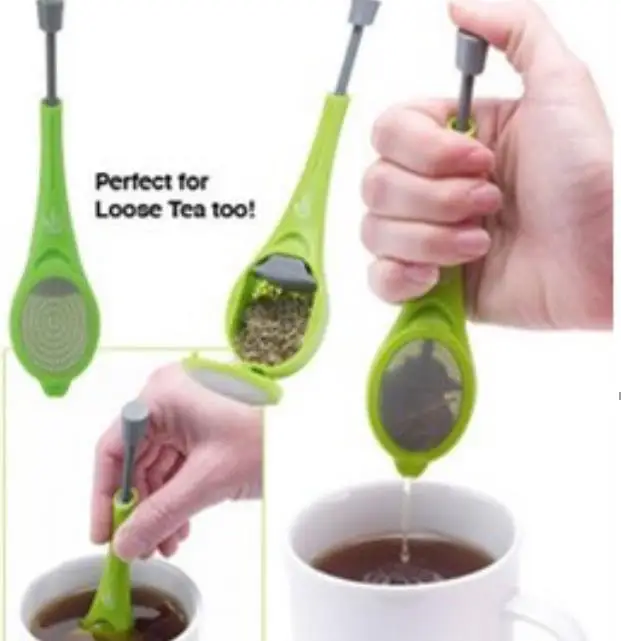 

Useful Press PlasticTea&Coffee Strainer And Food Grade Flavor Total Tea Infuser Gadget Measure Swirl Steep