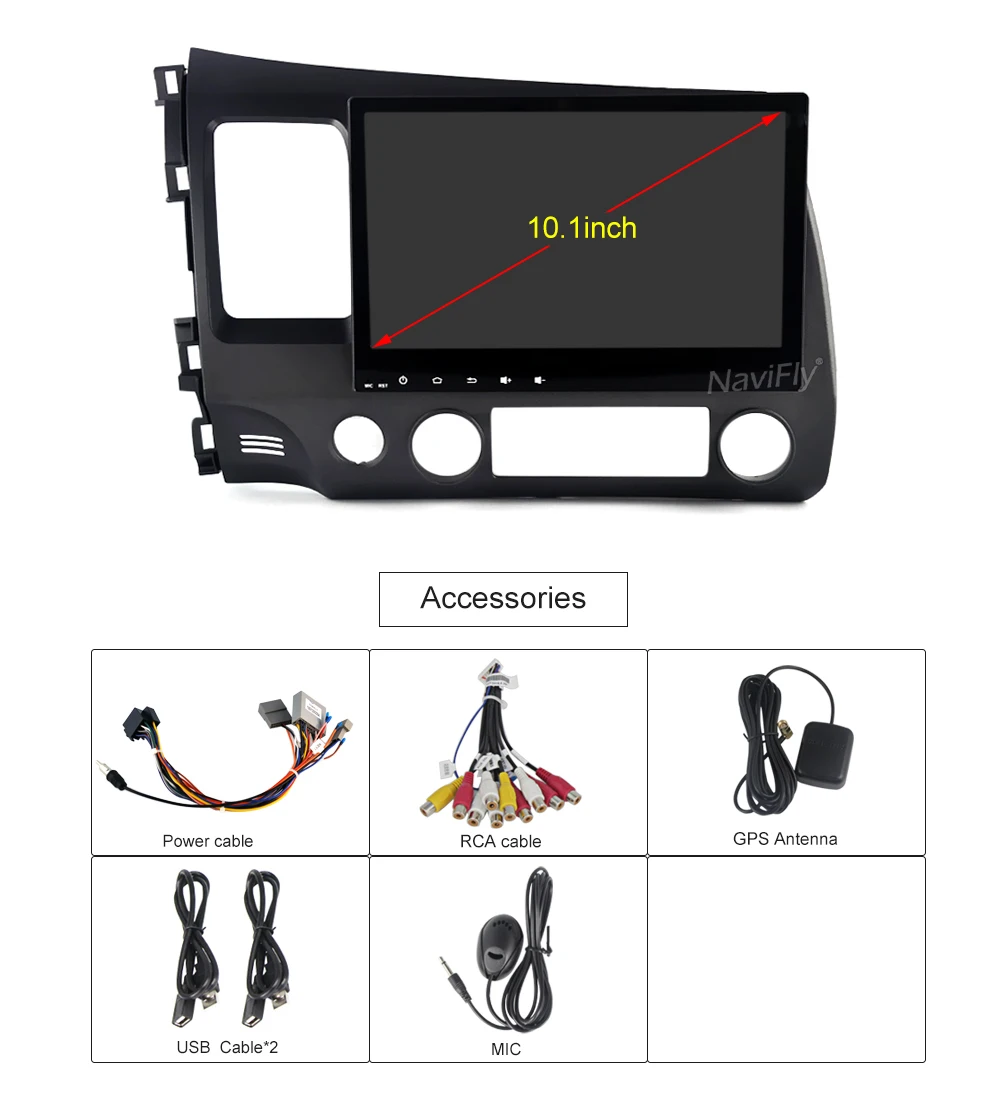 Excellent Android9.0 Car DVD GPS Multimedia Player For Honda Civic 2006-2011 car dvd Navigation radio Video Audio Car Player 15