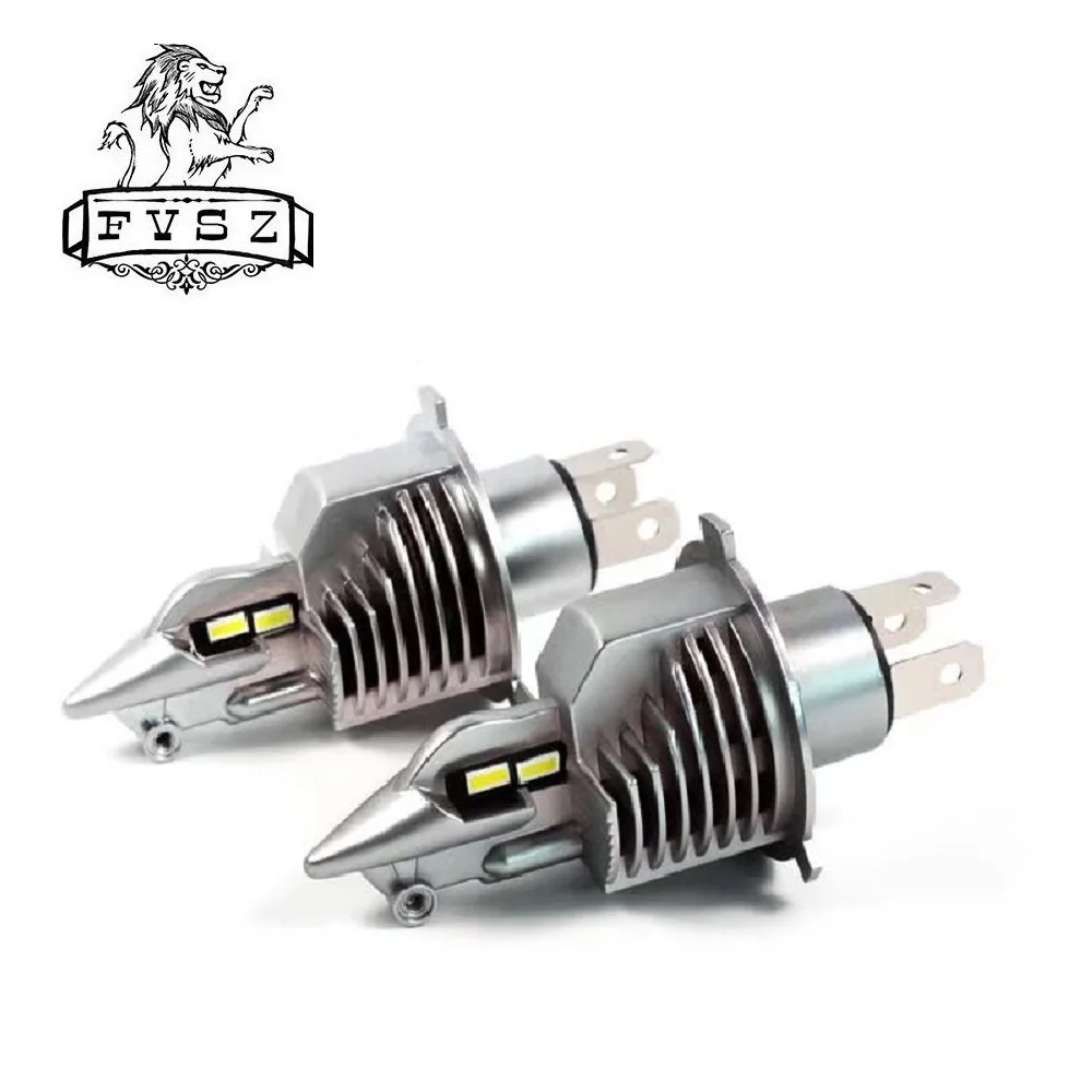 2 шт 12 V-24 V Мини H4 9003 HB2 50 Вт 10000LM 6000K радиопомех ошибка светодиодный автомобилей головной светильник лампы Супер яркий белый светильник лампочка