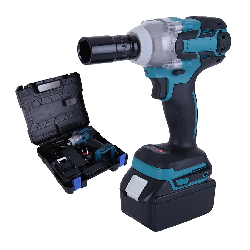 

18V Electric Wrench Screwdriver Impact Wrench Brushless Cordless Electric Wrench 1/2 Socket Power Tool 320Nm Torque Rechargeable