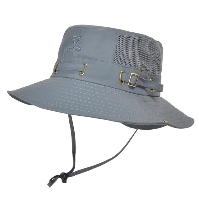 Vendita calda W22 Pescatore Uomo e Donna Mesh Holes Traspirante Outdoor Pesca Alpinismo Cappello da Sole Casual Estate Nuovo Stile_voghion.com