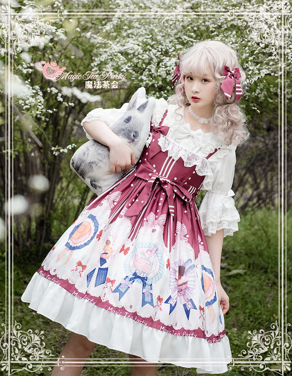 

Palace princess sweet lolita dress retro collar falbala high waist victorian dress kawaii girl gothic lolita op/jsk cos