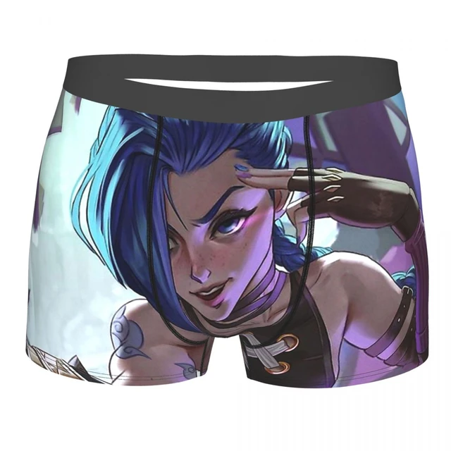 Jinx Y Arcane League of Legends Underpants Cotton Panties Men's Underwear  Sexy Shorts Boxer Briefs