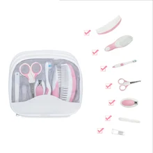 7 шт./компл. Уход и гигиена ребёнка комплект Портативный для новорожденных Уход за лошадьми Комплект машинки для стрижки ногтей Ножницы для волос, расческа безопасности здравоохранения комплект