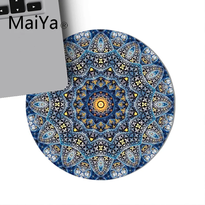 Maiya Simple Design Mandala Flower Mousepads gamer gaming Mouse pads Anti-Slip Laptop PC Mice Pad Mat gaming Mousepad - Цвет: 22x22cm