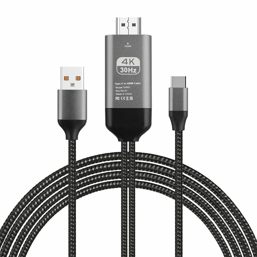 USB C type к HDMI/кабель для зарядки с адаптером подходит Samsung Galaxy Note 10/Note10 + 5G Macbook/Pro 912 #3| |