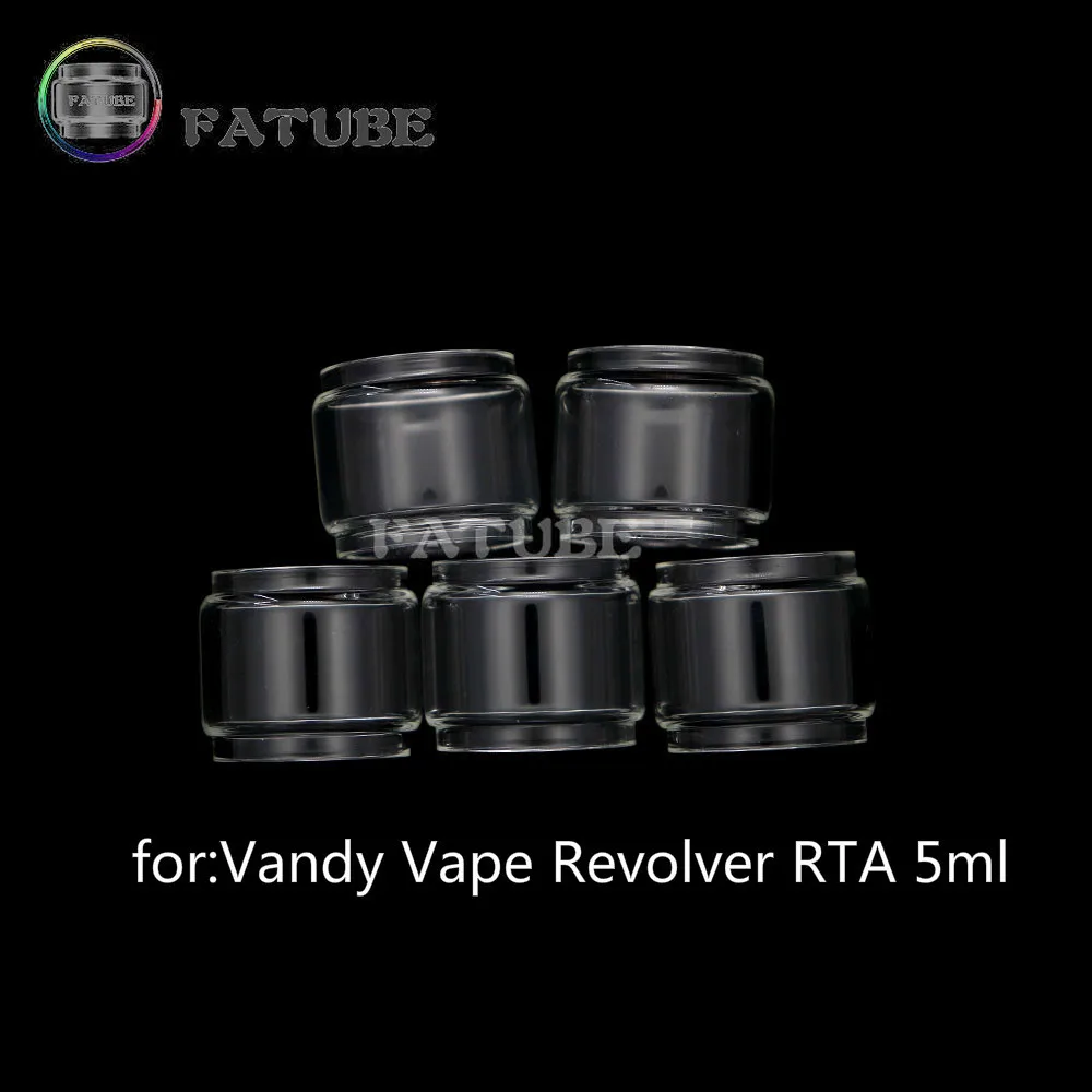 

5pcs FATUBE bubble glass Pipes Cigarette Accessories for Glass Tube for Vandy Vape Revolver RTA 5ml