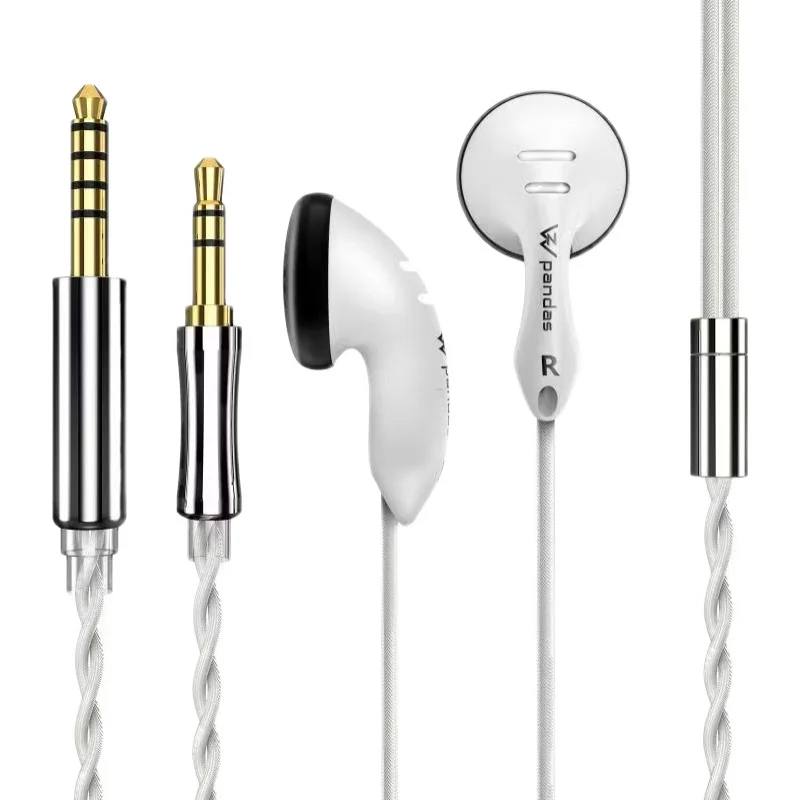 DQSM Audio Z &amp W Pandas PK2s наушники-вкладыши с плоской головкой вилка набор наушников HIFI 3