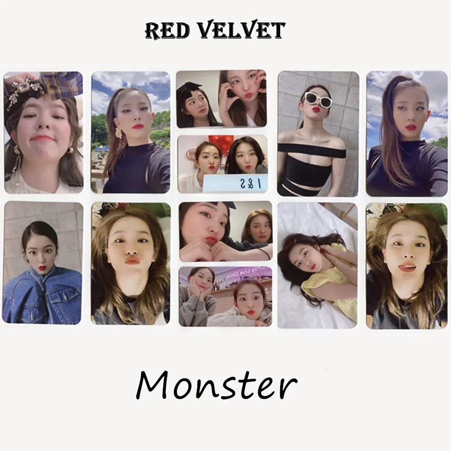 2020 Kpop Red Velvet Monster Self Made Card Photocard Round Corner Photo Cards Photograph afbeelding