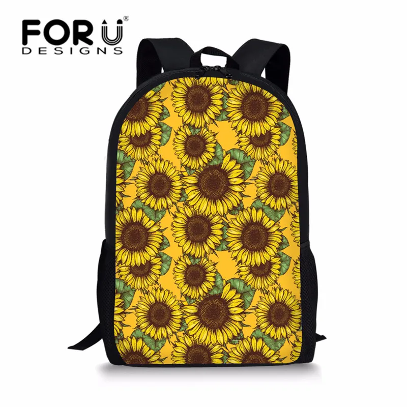 L5263C FORUDESIGNS/Комплект детских школьных сумок для девочек, школьный детский школьный рюкзак с подсолнухом, школьный рюкзак, комплект Mochila Infantil - Цвет: L5263C