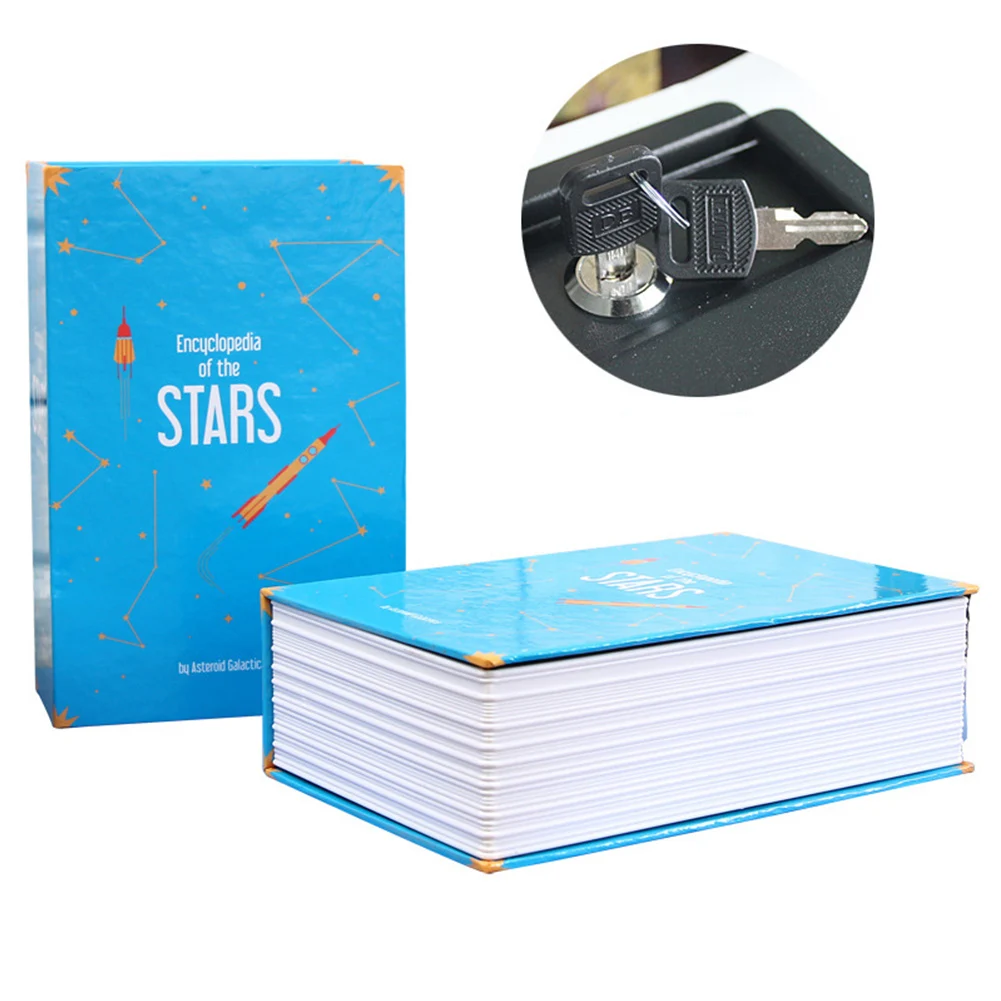 

Simulation Book Home Large Capacity Office Money Phone Storage Box Strongbox Small Safe Combination Lock Gift Desktop Organizer