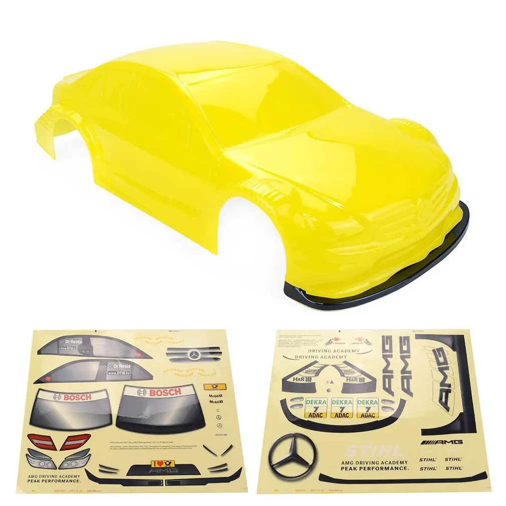 Р/У автомобиль для дрифта ПК корпус крышка для 1/10 Yokomo Touring car Tamiya автомобильные шины HSP Redcat FS ACME LRP On-road Car - Цвет: Цвет: желтый