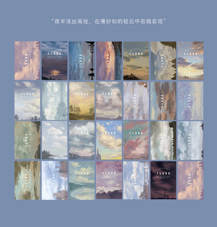 28 листов/набор Детская Подарочная карточка с надписью The Sky of Nut Lomo|Визитки| |