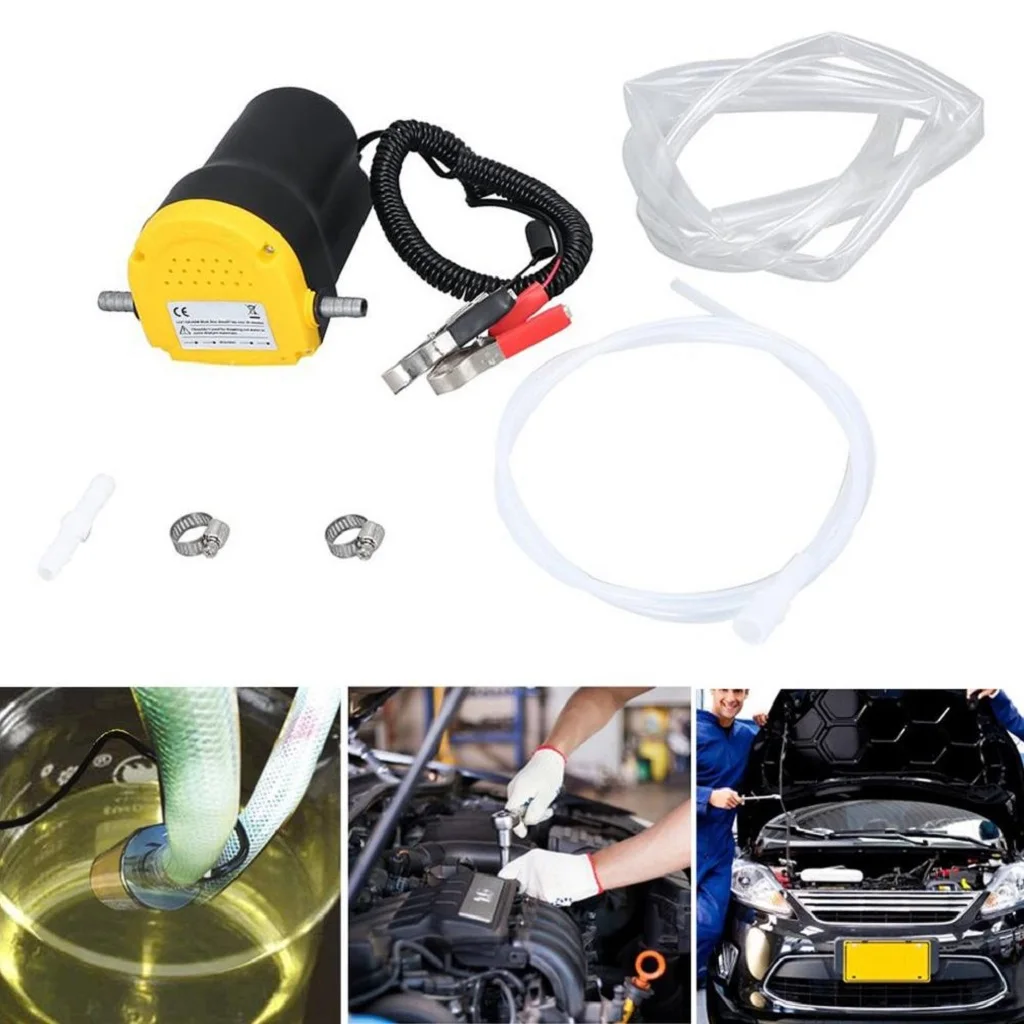 Oil Extractor Pump 60W 12V Oil Transfer Oil Change Suction Pump Equipment