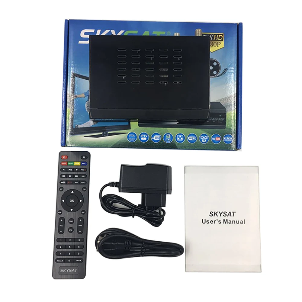 [С 1 год IPTV] SKYSAT V10 плюс спутниковый ресивер с Европой арабский взрослый 5000+ Live 10000+ VOD Поддержка IPTV CCcamd Cline VR