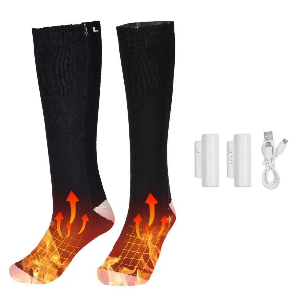 Electric Heated Socks Rechargeable Battery Boot Foot Warm Thermal Socks Outdoor 