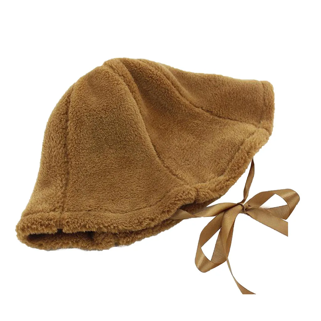 Женская зимняя шапка-ведро из искусственного меха, милая и теплая шапка для охоты, рыбалки, мягкая шапка для отдыха на открытом воздухе, шапка-ведро, шапка