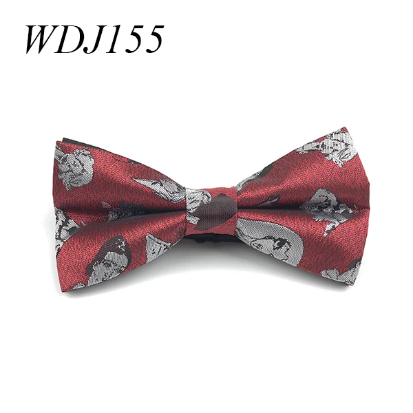Party Wedding Bow Tie for Men Luxury Polyester Woven Mans Bowtie - Цвет: WDJ155