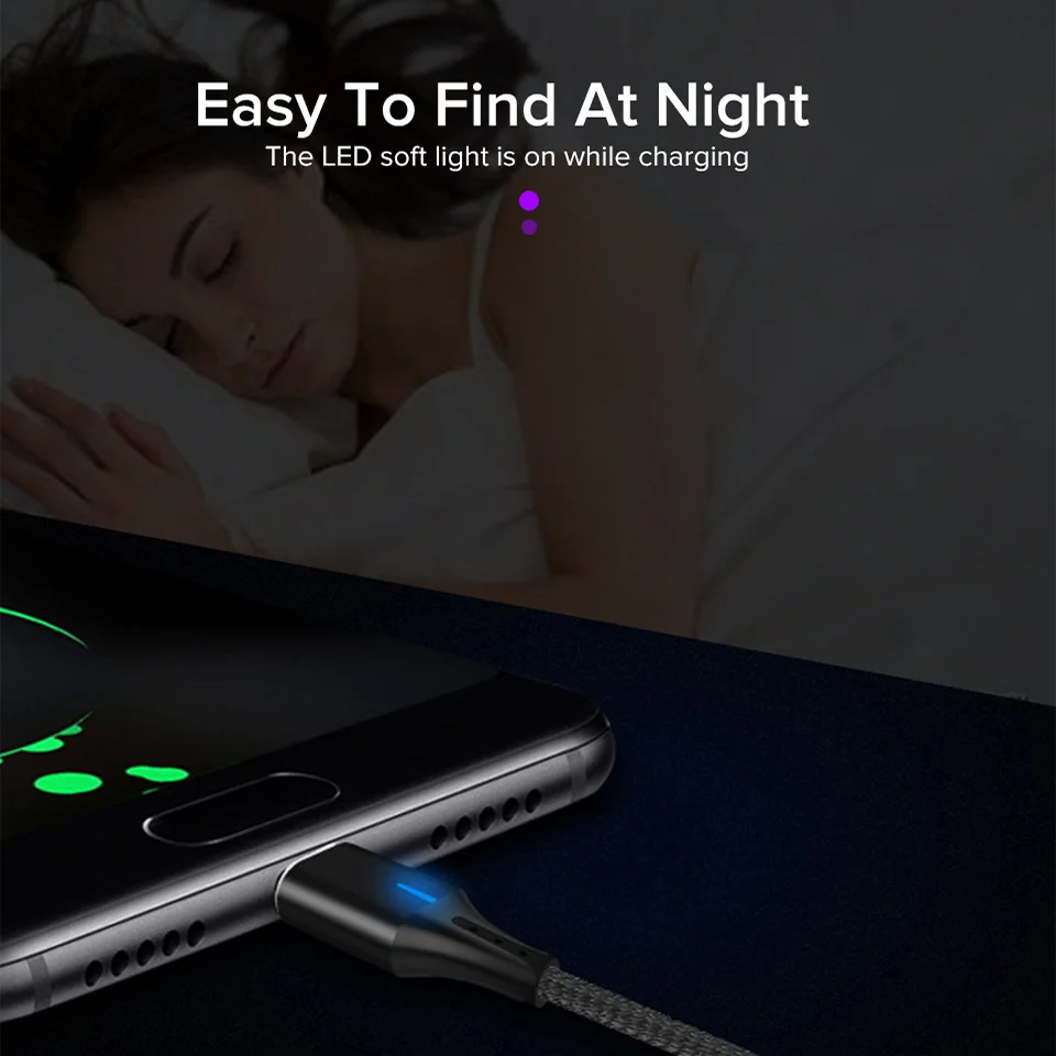 Магнитный кабель Venroii USB Type C для быстрой зарядки шнур Huawei P30 P20 Pro 5A SuperCharge Quick Charge 3 0