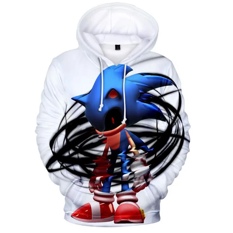 Sonic 3D Модный пуловер худи Повседневный свитер с длинными рукавами одежда для мальчиков и девочек с объемным рисунком тонкое пальто с героями мультфильмов для родителей и детей - Цвет: picture color