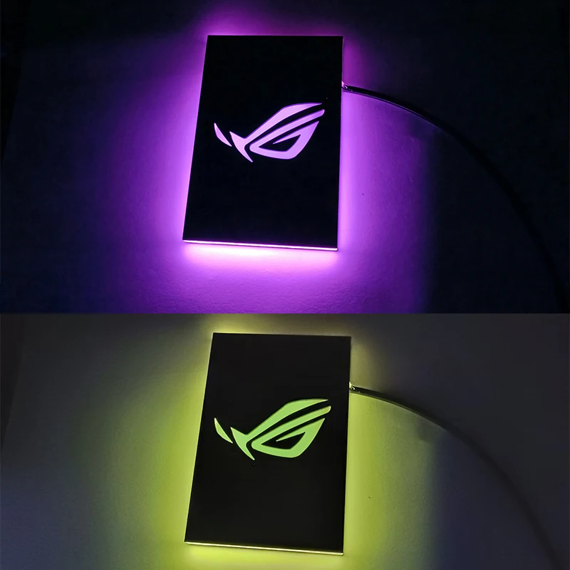 RGB 2.5 hard drive bracket dust cover chassis luminous decoration 5V phantom hard drive light board ROG faith light board pc case pc chassis