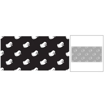 

2020 New Halloween Rectangle Background Metal Cutting Dies Ghost Pattern Die Cut Scrapbooking For Craft Card Making no Stamp Set