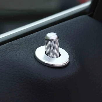 

Silver Red Car Interior Door Lifting Bolt Decoration Cover Trim Car Styling 3D Stickers 2015-2019 For Benz C Class W205