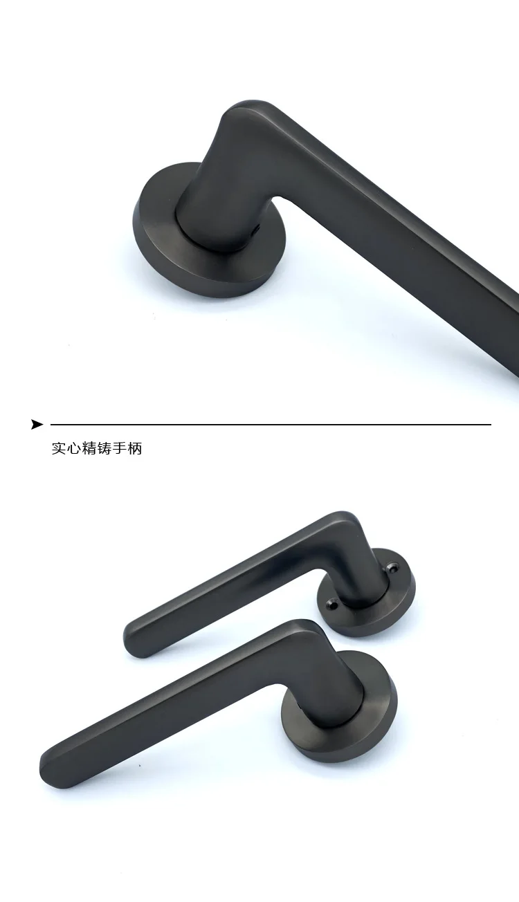 Description Picture 6 of itemZinc Alloy Handle Lock Indoor Door Lock Split Lock Wooden Door Silent Lock Body Door Lock Security Door  Door Lock