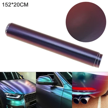 

20 X 152cm PVC Glossy Side Blue / Purple Discolor Automobile Decoration Modification Sticker Fit for Car / Motorcycle