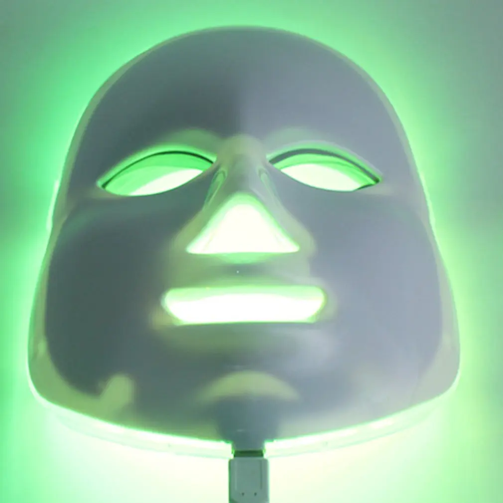 Светодиодная цветная маска, косметическая маска для кожи, инструмент, домашнее фотонное омоложение, косметический инструмент, семь цветов