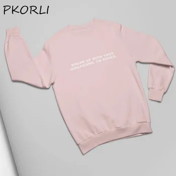 

Ariana Grande Hoodie Women Ladies Kpop Ariana Grande Merch Break Up with Your Girlfriend Crewneck Sweatshirt Fall Winter Clothes