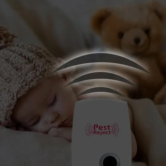 1 Db Rágcsáló Vezérlés Beltéri Csótány Szúnyog Rovargyilkos Ultrahangos Kártevő -Visszautasító Eu/Us Plug Elektronikus Szúnyogriasztó - Image 5