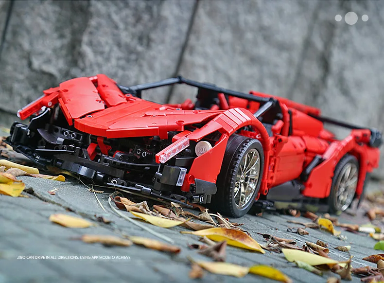 DHL Yeshin 20091 App RC автомобиль MOC-10559 Veneno родстер с функцией мотора набор строительных блоков Кирпичи дети RC автомобиль игрушки