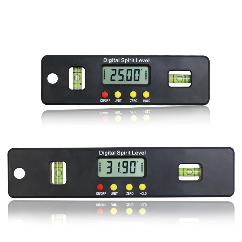 100/150/200mm Digital Spirit Level Box Electronic Magnetic Angle Finder Gauge Protractor Bevel Box