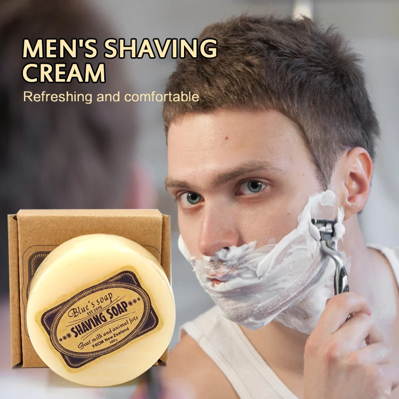 Shaving Cream 100g Shaving Cream Shaving Soap Men's Facial Beard Wax Goat Milk Professional Removal Tools