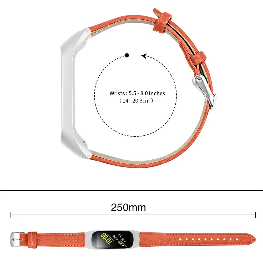 Новейшая мода из натуральной кожи ремешок для часов для samsung galaxy fit-e R375+ металлический каркас сменный ремешок для galaxy Watch# G1