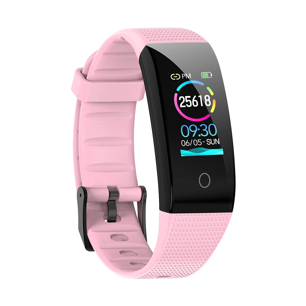 Pink MISTEP CB501H умный Браслет цветной экран Смарт-браслет для женщин и мужчин фитнес-трекер Bluetooth Спорт IP68 водонепроницаемый браслет - Цвет: Pink