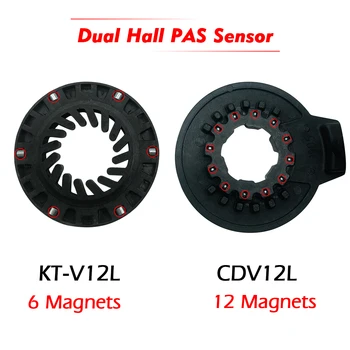 

BULU CD KT V12L PAS Speed Sensor 12 Magents Left Pedal Assistant V12L PAS for Electric Bikes Conversion Kit