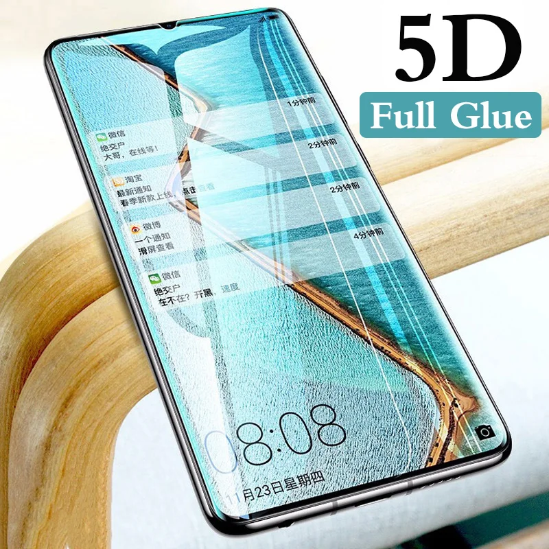 5D полный Клей закаленное стекло для huawei p10 p20 p30 mate 10 20 lite протектор экрана на huawe y5 y6