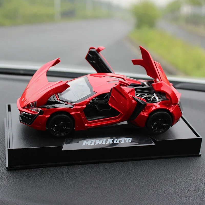 Украшение автомобиля 1:32 Сплав спортивный автомобиль литье модели интерьера роскошные украшения костюм для детей подарок украшения аксессуары